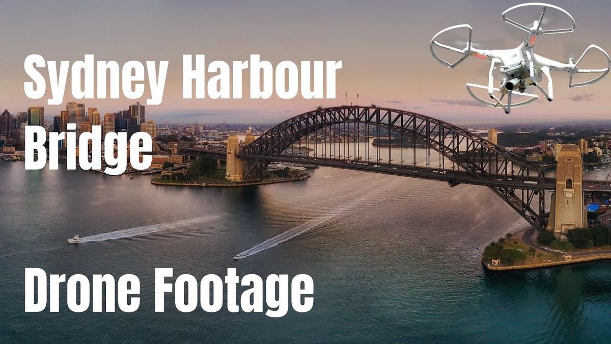 'Video thumbnail for Sydney Harbour Bridge Drone - Sydney Harbour Bridge Aerial'