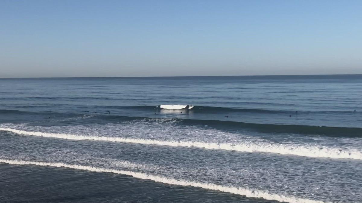 'Video thumbnail for Big Swell Carlsbad State Beach 10.13.2021'